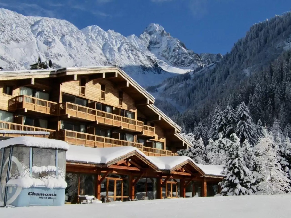The chalet in fresh snow