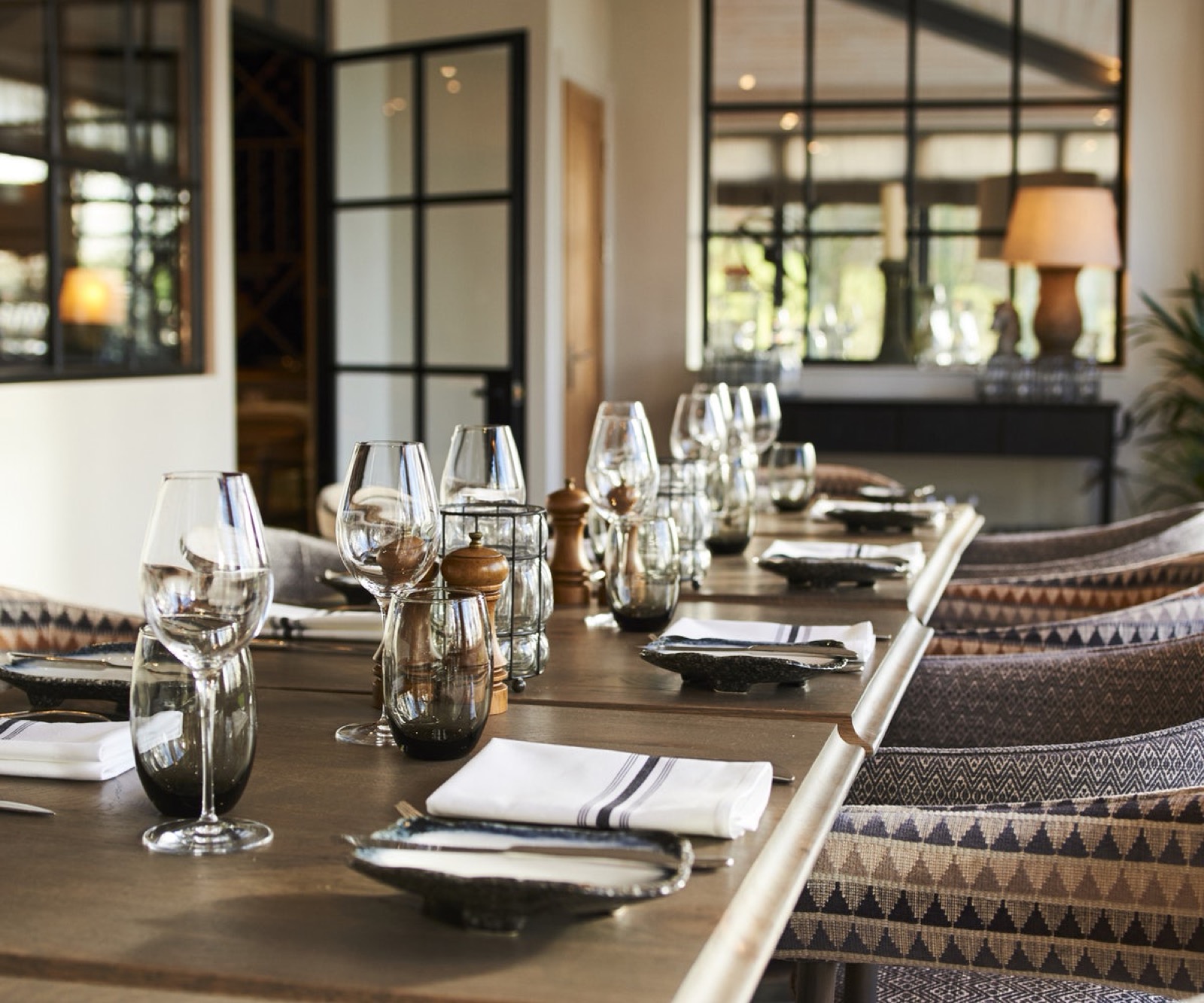 The dining room
